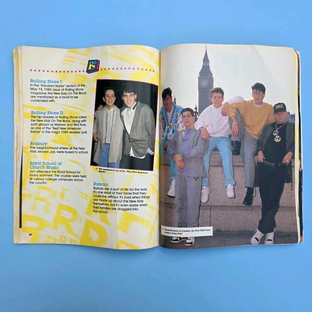 New Kids on the Block Magazine NKOTB New Kids A to Z 1991 Vintage